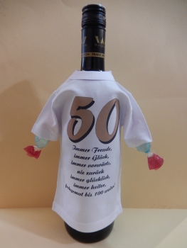 Flaschen T-Shirt zum “50. Geburtstag”